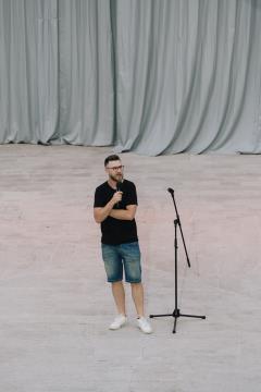 Stand-up predstava Gašperja Berganta; Vir: Mladifest